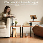 Swivel Side Table for Small Spaces, Adjustable Height End Table for Different - Image 4