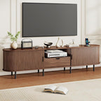 86.6" Mid-Century TV Stand by ComfyCorner