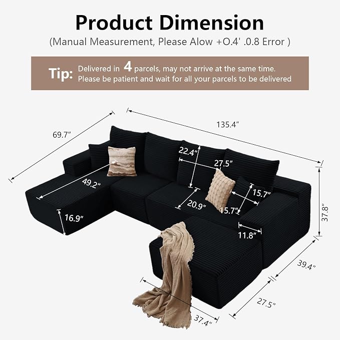 135" Modular Sectional Sofa - Image 2