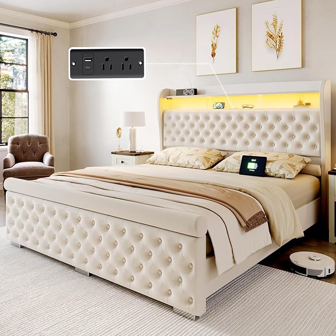 ROCHECASA King Size Bed Frame by ROCHECASA