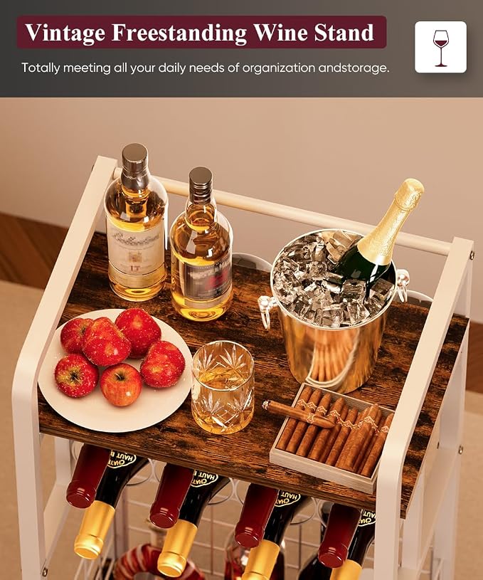 3-Tier Wine Rack Freestanding Floor - Image 3