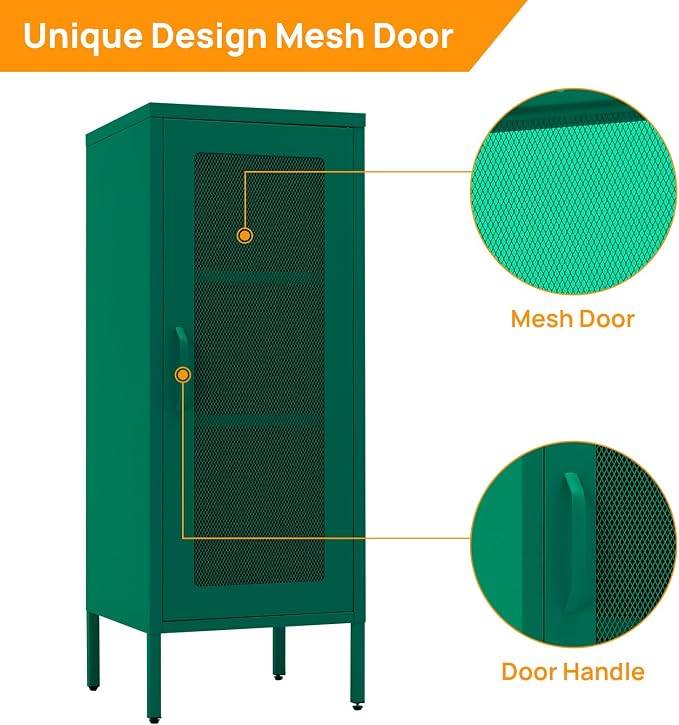 Slim Metal Storage Cabinet - Image 6