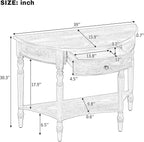 LUMISOL Rustic Console Table - Image 2