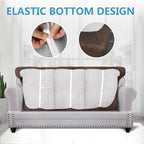 ANARACHON Leather Look Couch Cushion Covers Sofa Seat Slipcovers Sets Couches - Image 4