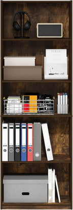 Furinno GEHRY Book Shelf, 5-Tier Bookshelf - Image 6