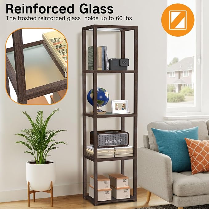 OUTON 67" Glass Display Shelf - Image 5