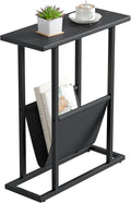Yusong Narrow Side Table for Small Spaces, Small End Table by Yusong