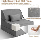 BeBen Folding Sofa Bed Chair, Convertible Sleeper Chair Futon Couch, Foldable - Image 5