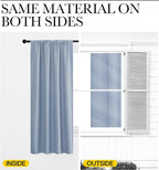 NICETOWN Window Curtains Blackout Drapes, Vintage Blue, 1 Pair, 52 by 72-Inch - Image 5