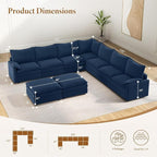 Vesgantti Large Modular Sectional Sofa, Big Comfy Cloud Couch - Image 2