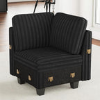 Belffin Corduroy Corner Seat for Modular Sofa Sectional Couches for Living Room by Belffin