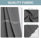 ChrisDowa Blackout Curtains for Bedroom and Living Room 70 Inches Wide | 2 - Image 3