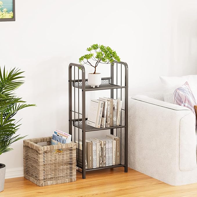 Bookshelf Storage Shelf Bookcase Freestanding Storage Stand - Image 4