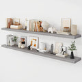 Acovy 72 Inch Floating Shelves, 9.3" Deep Floating Shelf Wall Mounted, Rustic by Acovy
