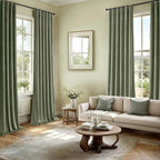 MIULEE Velvet Curtains 50W x 90L 2 Panels Sage Green Blackout Curtains | Luxury - Image 5