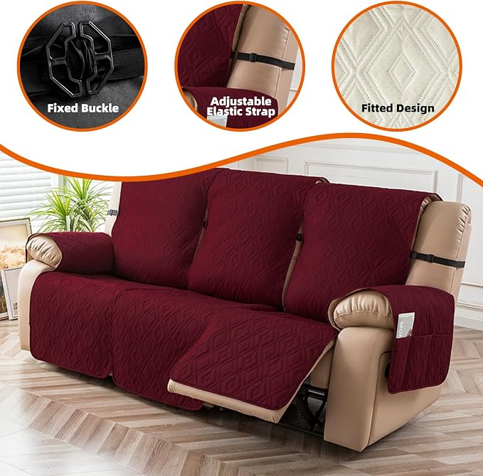 Genina Waterproof Reclining Couch Cover - Image 7