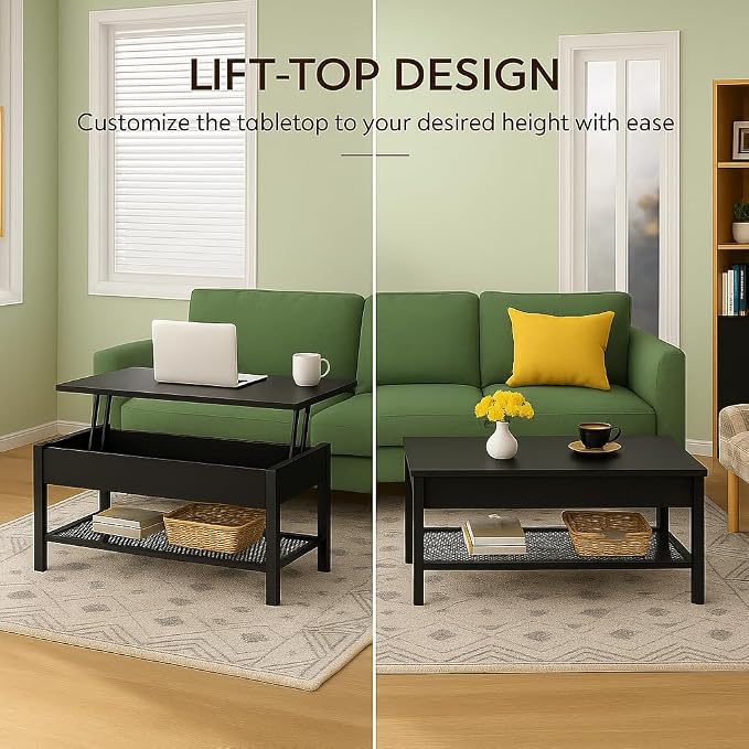 Homieasy 41.7" Lift Top Coffee Table - Image 5