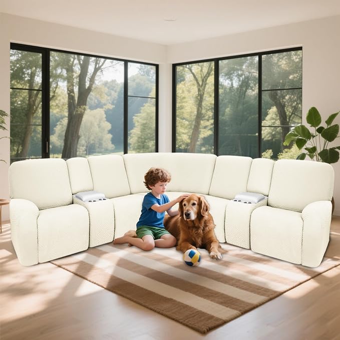 100% Waterproof Sectional Recliner Couch Covers - Image 2