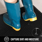 Sturdy Front Door Mat, Absorbent Muddy Dirt Resist Welcome Door Mats Outdoor - Image 3