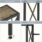 Gewudraw 41.7" Console Table, Narrow Behind The Couch Table - Image 8