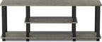 Furinno Turn-N-Tube No Tools 3D 3-Tier Entertainment TV Stand up to 50 inch TV - Image 5