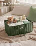 Blissful Diary Baby Diaper Caddy Organizer, Stylish Storage Basket - Image 5
