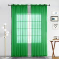 SpaceDresser Sheer Voile Window Treatment Rod Pocket Curtain Panels by SpaceDresser