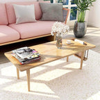WoodShine Mid Century Modern Mini-Swing Wooden Coffee/Tea Table, Japanese Low - Image 9