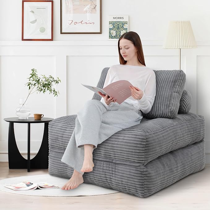 Folding Sofa Bed, Convertible Sleeper Chair - Image 3
