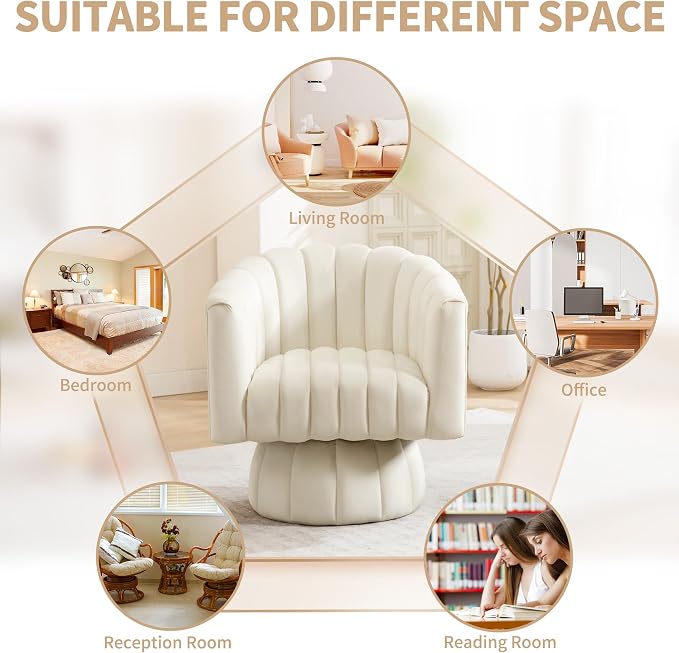 Swivel Accent Barrel Chair - Image 5