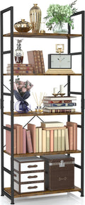 NUMENN 5 Tier Bookshelf, Tall Bookcase Shelf Storage Organizer, Modern Book by NUMENN