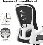 Ergonomic Office Chair, Comfort Swivel Home Office Task Chair, Breathable Mesh - Image 8