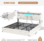 VIAGDO Wooden Bed Frame King Size - Image 2