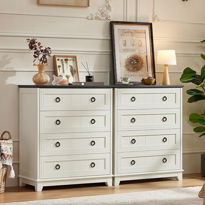 Joaxswe Farmhouse 4 Drawer Dresser - Image 5