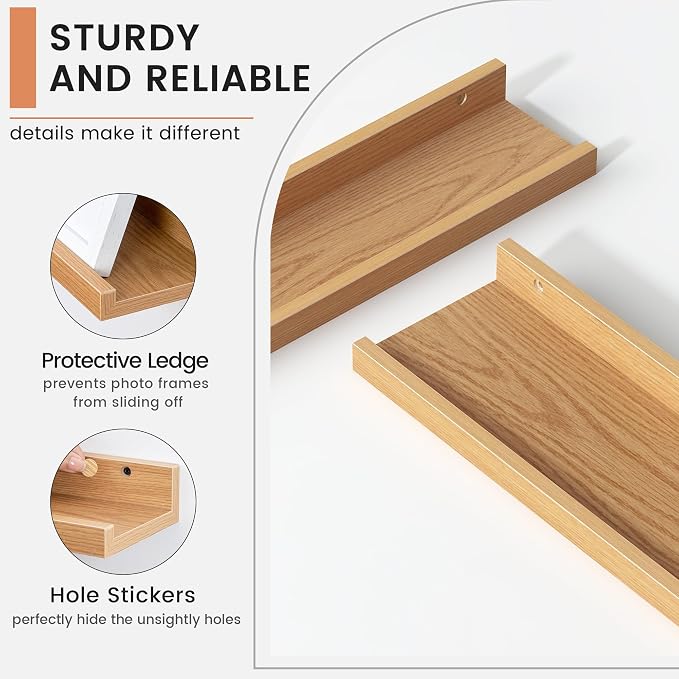 FLYJOE Floating Picture Ledge Shelves - Image 4