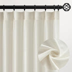 Pinch Pleated 92 Inch Curtains 2 Panels by Topfinel