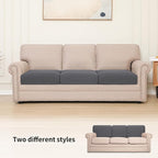 Easy-Going Stretch 3 Pieces Oversized Couch Cushion Cover - Image 2