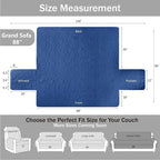 Quilted Grand Sofa Covers Washable, Couch Cover - Image 7