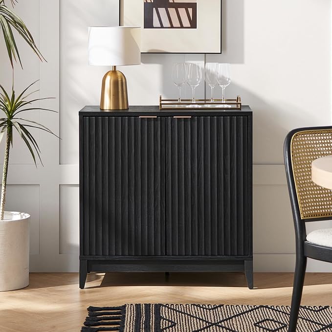 mopio Brooklyn Fluted Storage Cabinet, Modular Accent Buffet Sideboard - Image 3