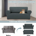 LURKA Stretch Loveseat Sofa Slipcovers 1 Piece Couch Covers - Image 3