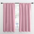 NICETOWN Kitchen Curtains, Short Blackout Curtains & Drapes, Rouge Pink by NICETOWN