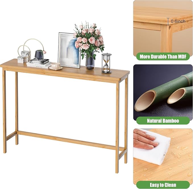 VASMIA Console Table, Entryway Table, Narrow Sofa Table, Living Room - Image 4