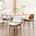YaFiti Dining Chairs Set of 4, Dining Room and Kitchen Chairs, Mid Century by YaFiti