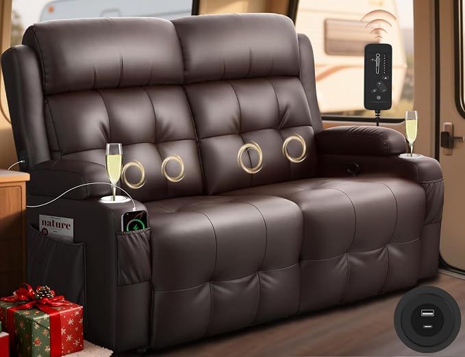 RV Loveseat Recliner Sofa, Wall Hugger Recliners by TiooiiReclinerSofa