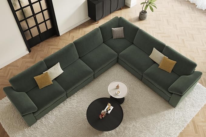 EASE MOOSE Oversized Sectional Modular Sofa, Large L Shape Sectional Couch Wide - Image 4