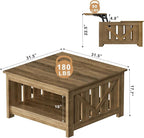 FABATO Lift Top Coffee Table, 31.5" Farmhouse Coffee Tables - Image 5