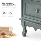 HULALA HOME 3-Drawer Nightstand - Image 5