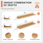 FLYJOE Floating Picture Ledge Shelves - Image 3