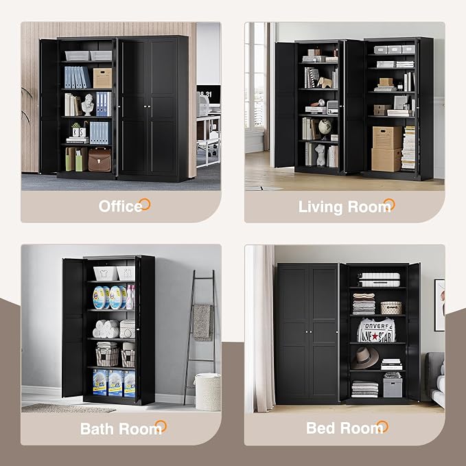 Yizosh Metal Storage Cabinet - Image 5