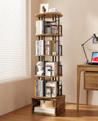 Kalrin 5 Tier Rotating Bookshelf by Kalrin
